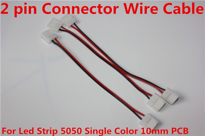 10 pcs15cm 2 pins Ŀ ̾ ̺ led Ʈ   5050 5630 5730   10mm pcb led de 12 v conectores